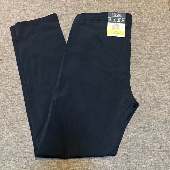 IZOD Performance Big Boys Straight Flat Front Pant, Size 18 - Picture 3 of 7